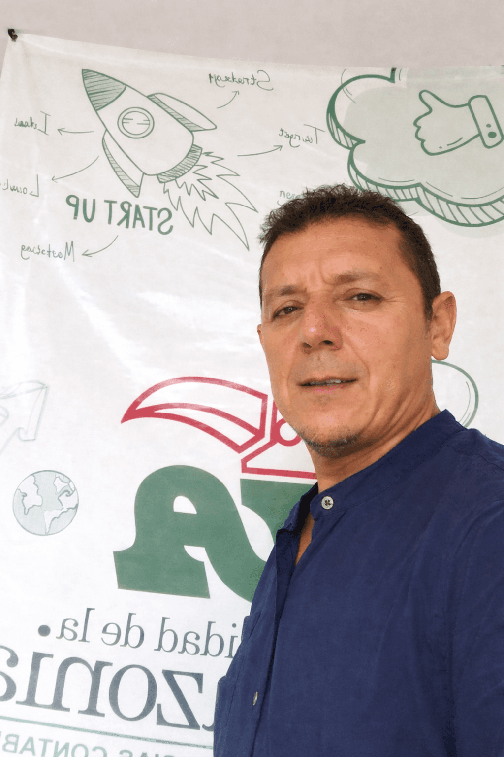 Retrato del profesor Orlando Enar David Solarte